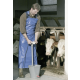 Kerbl Melk- und Waschsch&uuml;rze BLAU 125 x125 cm extrabreit
