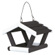 Trixie natura Futterhaus zum Hängen, klein 17 × 19 × 14 cm, schwarz/weiß