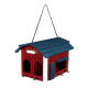 Trixie Futterhaus Scheune 4.000 ml, 24 × 22 × 32 cm, rot