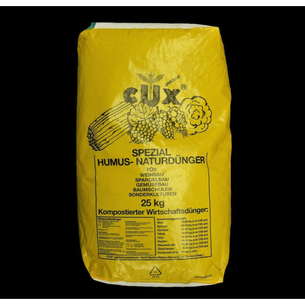 CUX Spezial Humus-Naturd&uuml;nger gek&ouml;rnt Humuskorn 25 kg