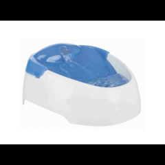Trixie Trinkbrunnen Duo Stream, Kunststoff 1 l/20 × 12 × 23 cm, weiß/blau
