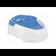 Trixie Trinkbrunnen Duo Stream, Kunststoff 1 l/20 × 12 × 23 cm, weiß/blau
