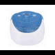 Trixie Trinkbrunnen Duo Stream, Kunststoff 1 l/20 × 12 × 23 cm, weiß/blau