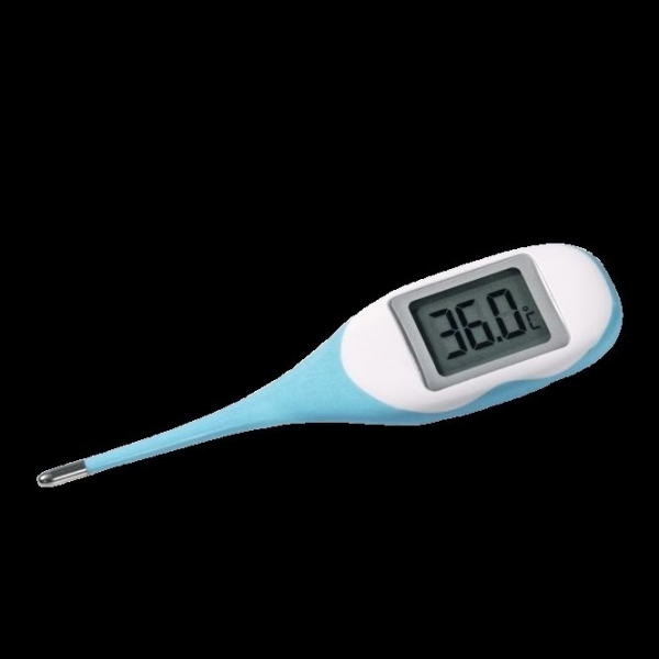 Kerbl Fieberthermometer, wasserfest, flexible Sonde, Big Screen