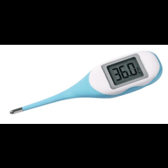 Kerbl Fieberthermometer, wasserfest, flexible Sonde, Big...
