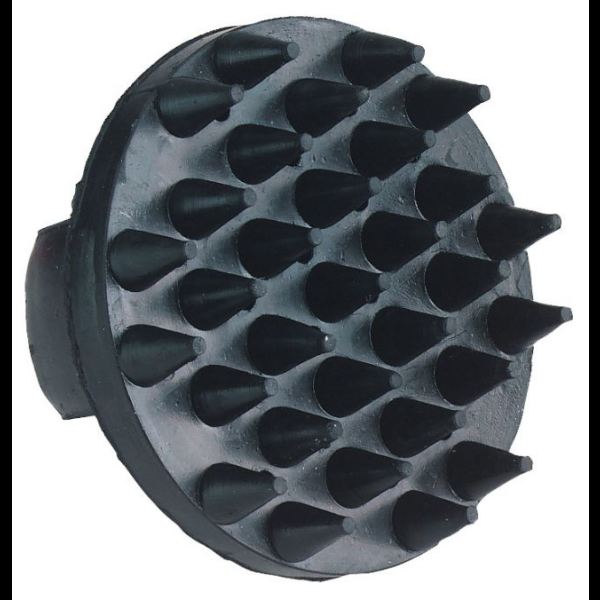 Kerbl Gumminoppenstriegel schwarz