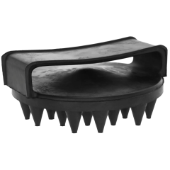 Kerbl Gumminoppenstriegel schwarz