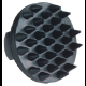 Kerbl Gumminoppenstriegel schwarz