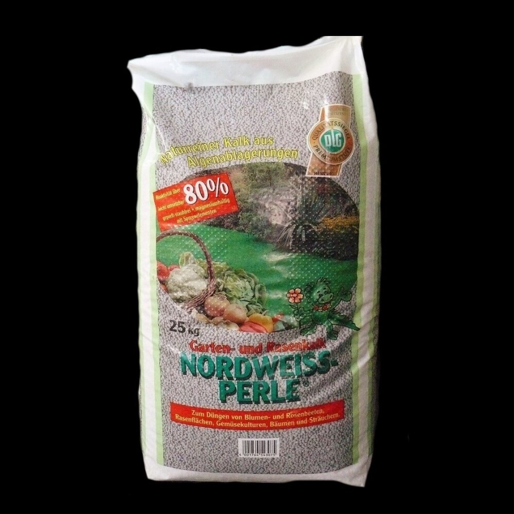 Nordweissperle Garten und Rasenkalk geperlt 25 kg, 12,99